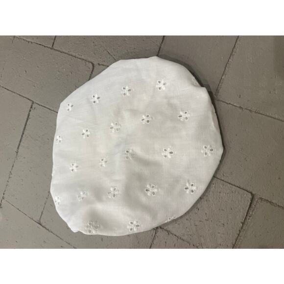 Vintage Eyelet White Shower Cap - Picture 1 of 5